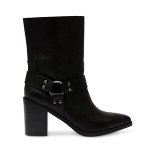 STEVE MADDEN Women's Alessio Pointed Toe Harness Strap Boots Size 8.5 Nwob